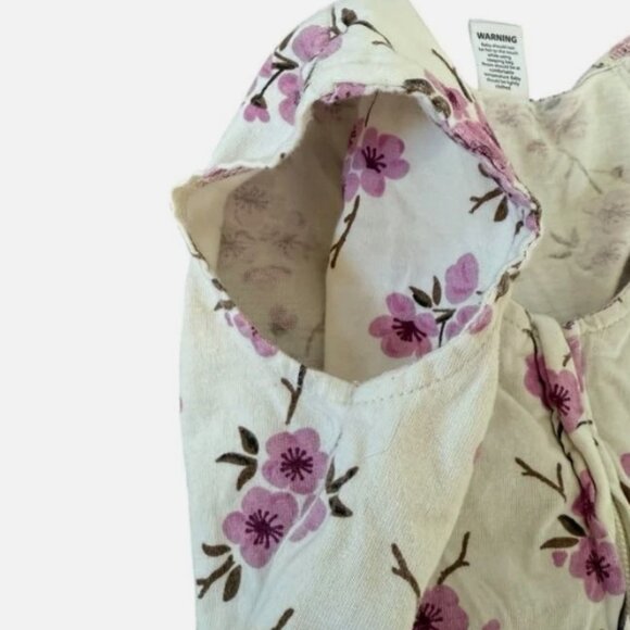 Touched by Nature Organic Cotton Sleep Bag Sack L 12-18 Months Purple Floral - Picture 6 of 7